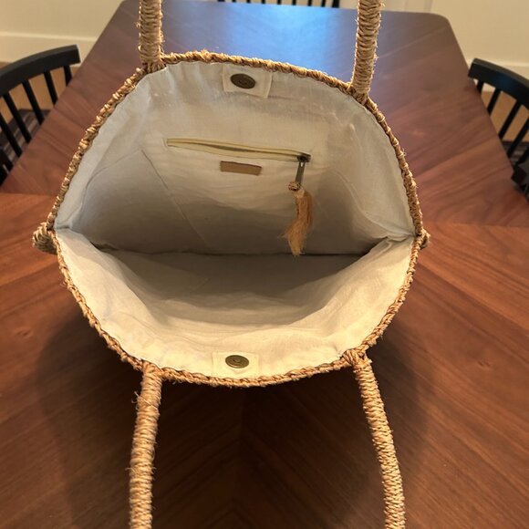 INNE Sola Maxi Bag - Natural Straw Raffia NEW - Picture 6 of 6